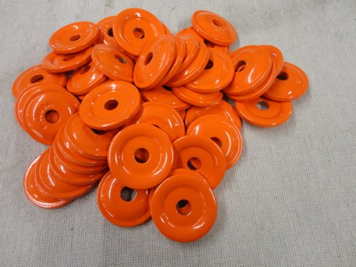 WOODYS ROUND DIGGER SUPPORT PLATE 48/PK ORANGE - Image 2
