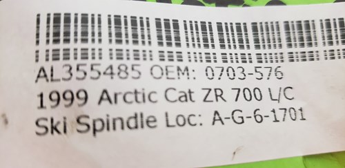 1999 Arctic Cat Ski Spindle Right Hand Side - Image 5