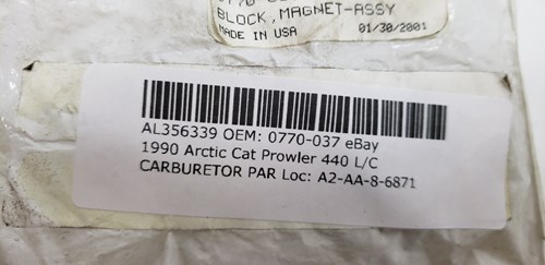 1990 Arctic Cat BLOCK, MAGNET - Image 5