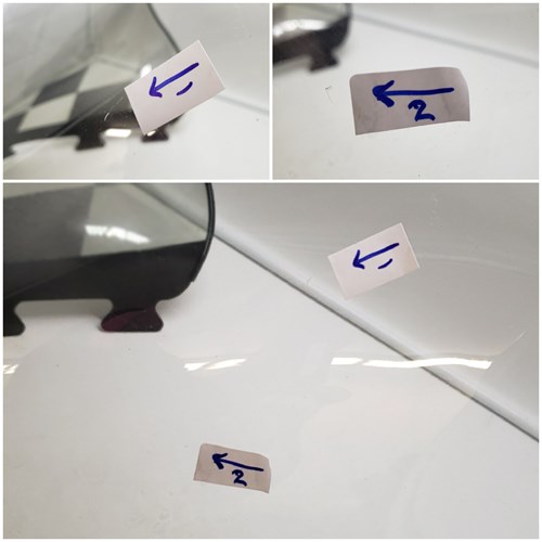 1995 Arctic Cat Windshield - Mid Tint with black/white checks - Image 3