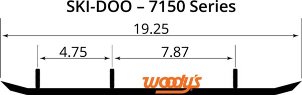 Woody's 4" Extender III Carbide Runners - Image 2
