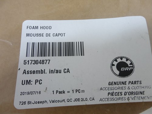 2010 Ski-Doo Hood foam - Image 3