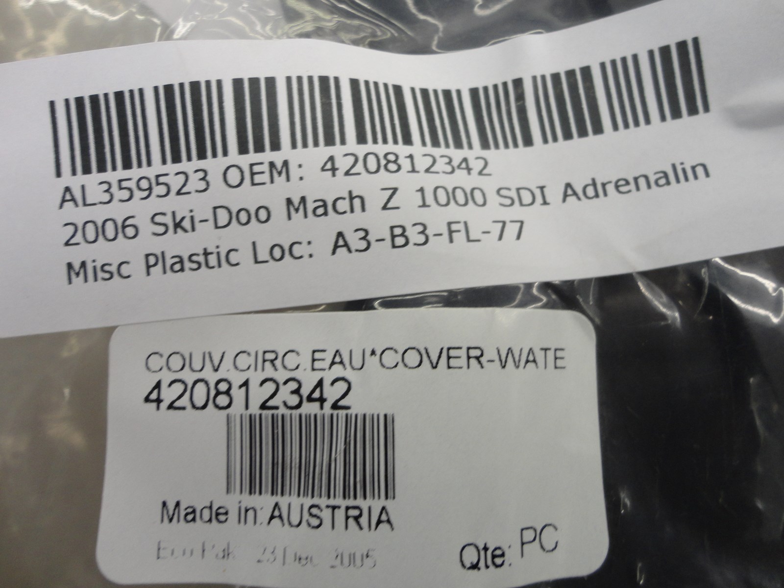 2006 Ski-Doo WATERDUCT COVER, HEAT EXCHANGER - Image 3