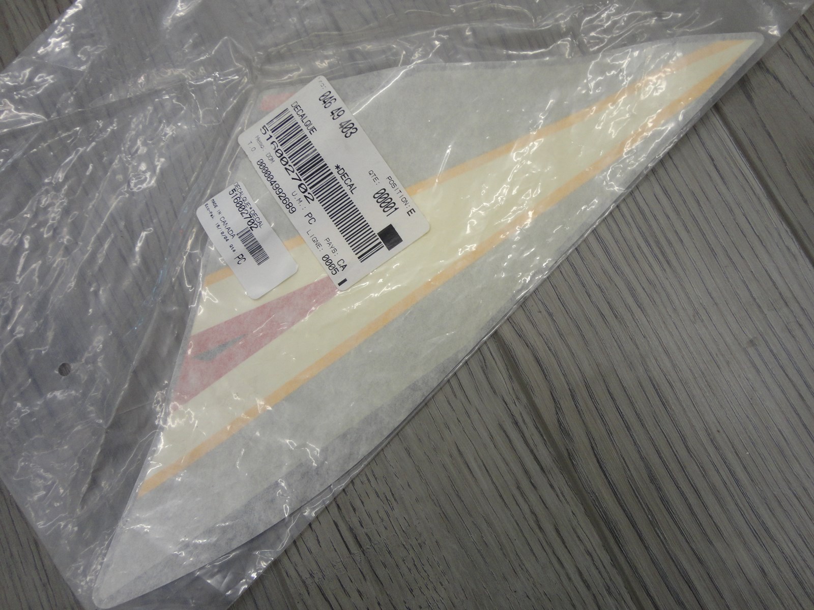 2005 Ski-Doo LH Lower Side Decal Black B-160 - Image 5