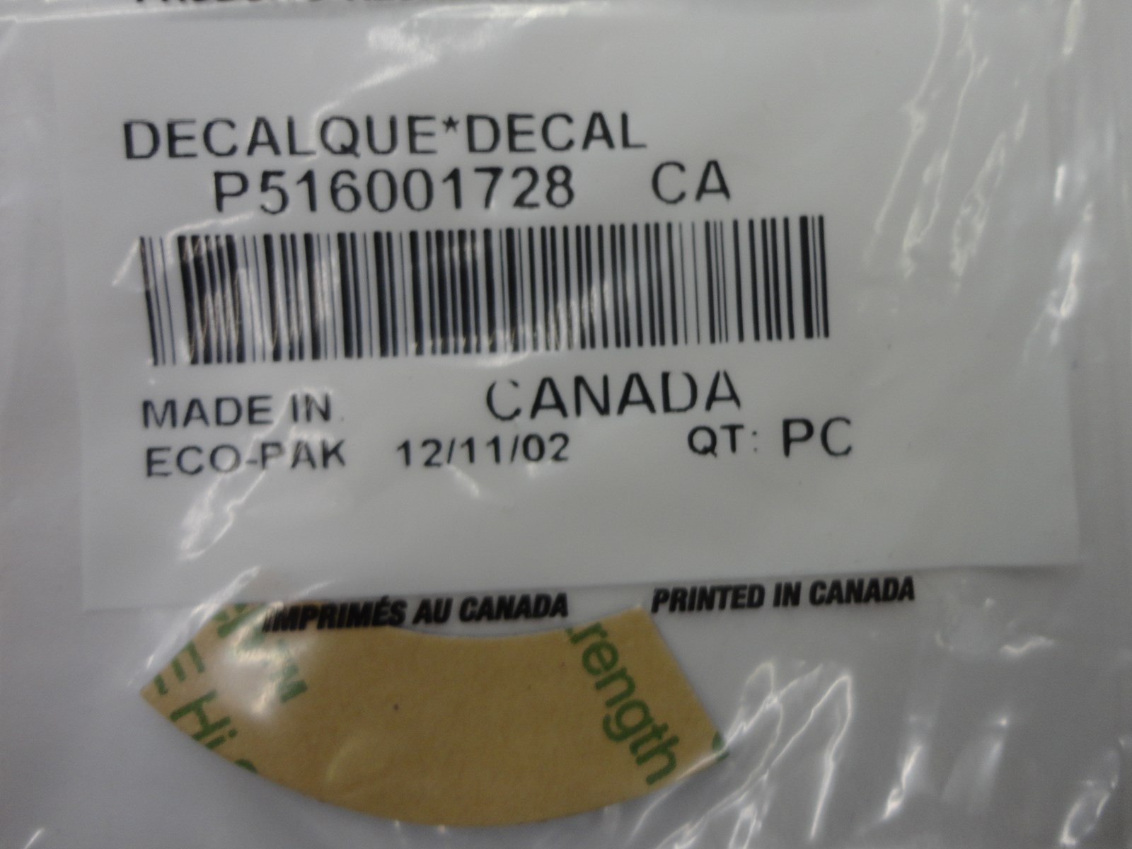 2004 Ski-Doo Thumb handle Heating decal - Image 2