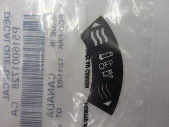 2004 Ski-Doo Thumb handle Heating decal