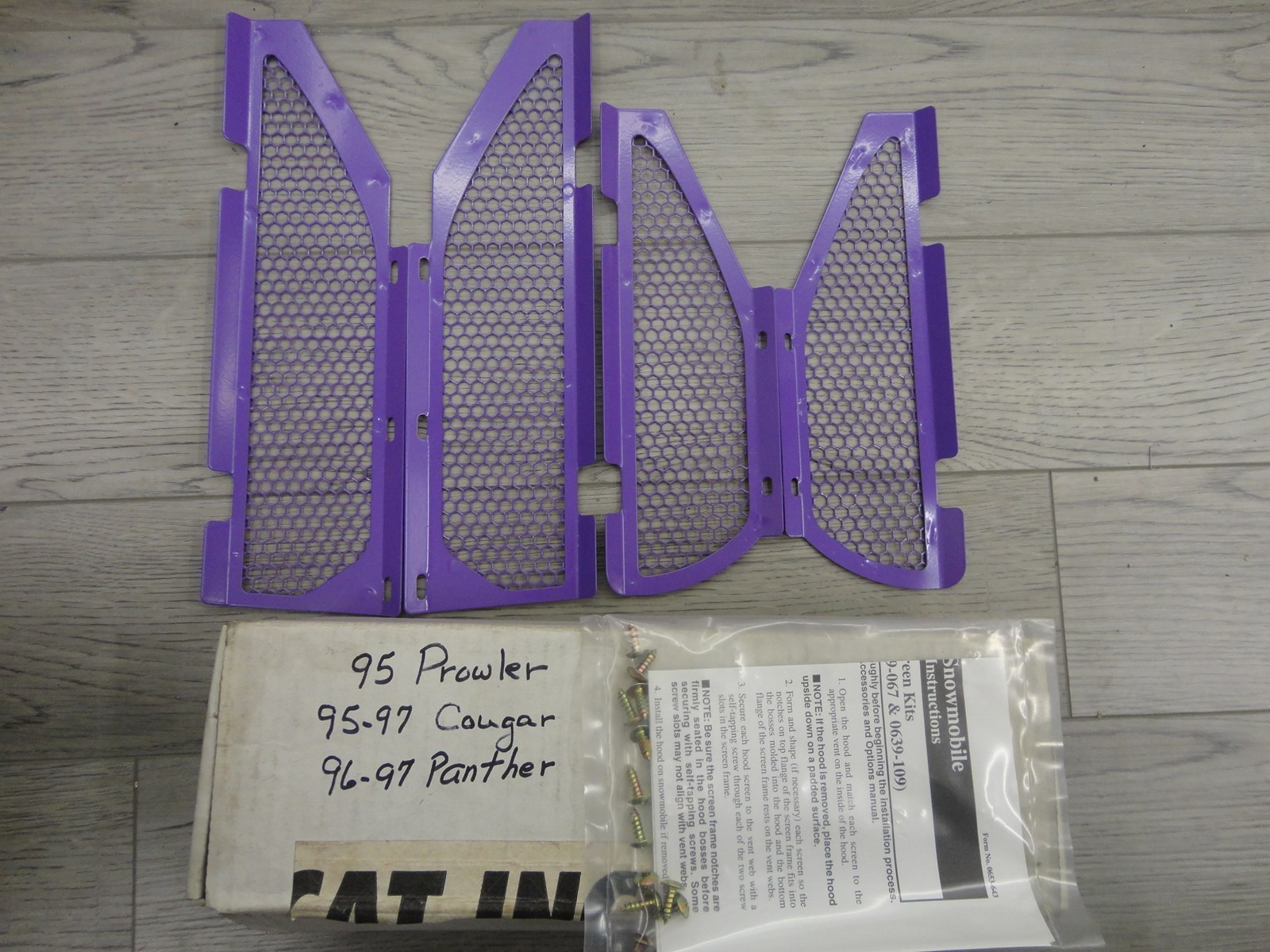 1997 Arctic Cat Purple hood screen kit - Image 4