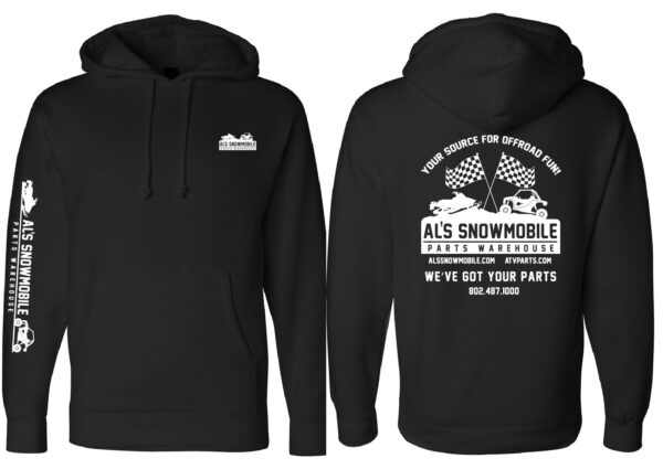 AL'S PULLOVER HOODIE-BLACK LG
