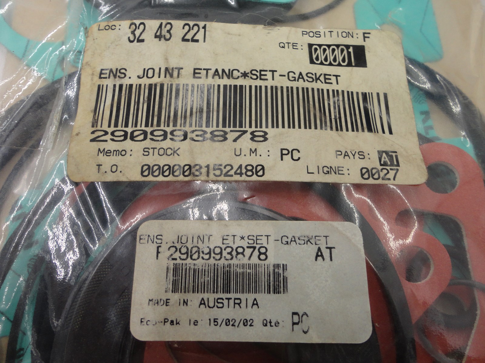 1996 Sea-Doo Engine Gasket Kit - complete - GTS 580 - Image 4