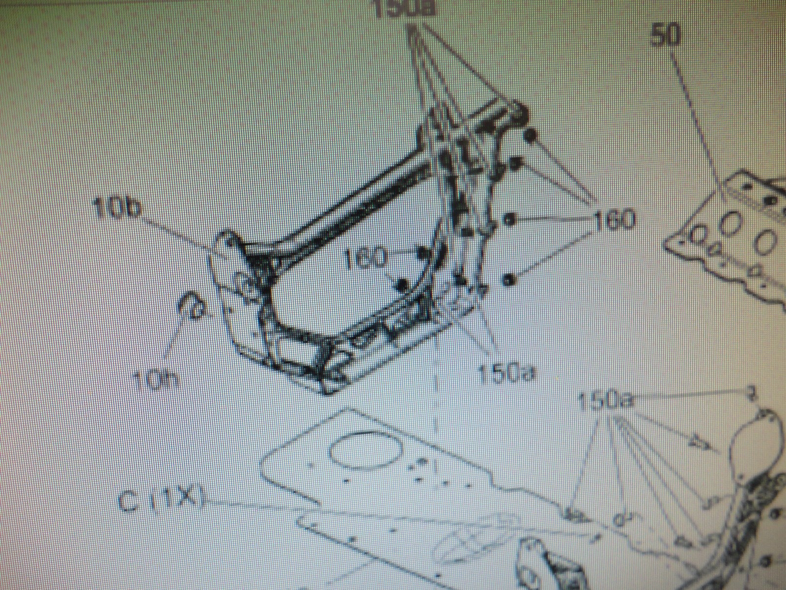2013 Ski-Doo Leg cushion - RH cross member - frame - Image 4