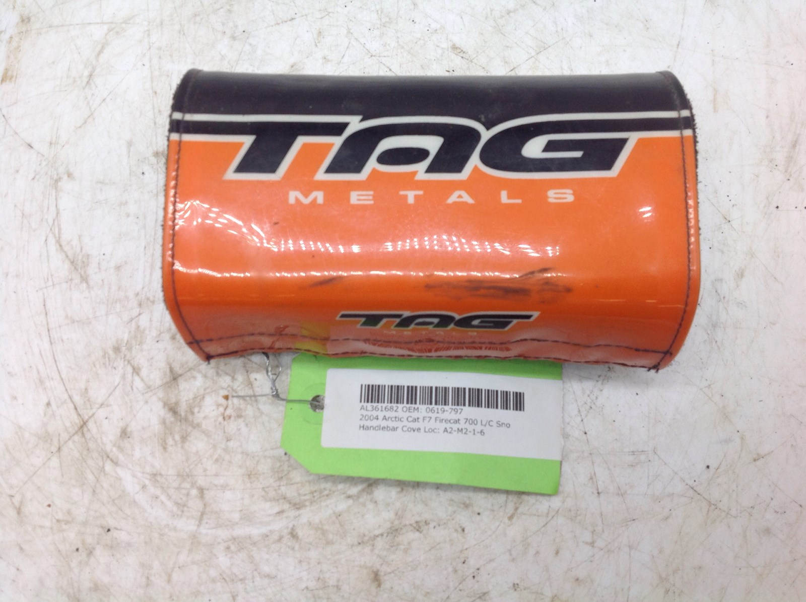 2004 Arctic Cat handlebar foam pad - orange