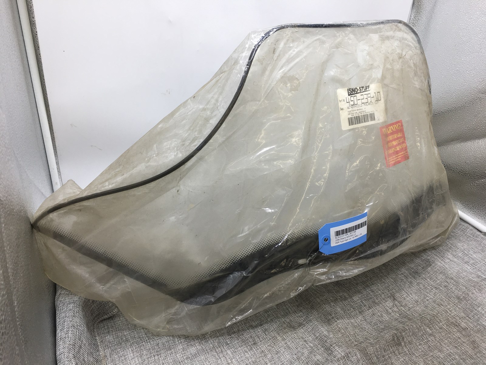 1996 Polaris Windshield - 15in w/ black graphics - Image 3