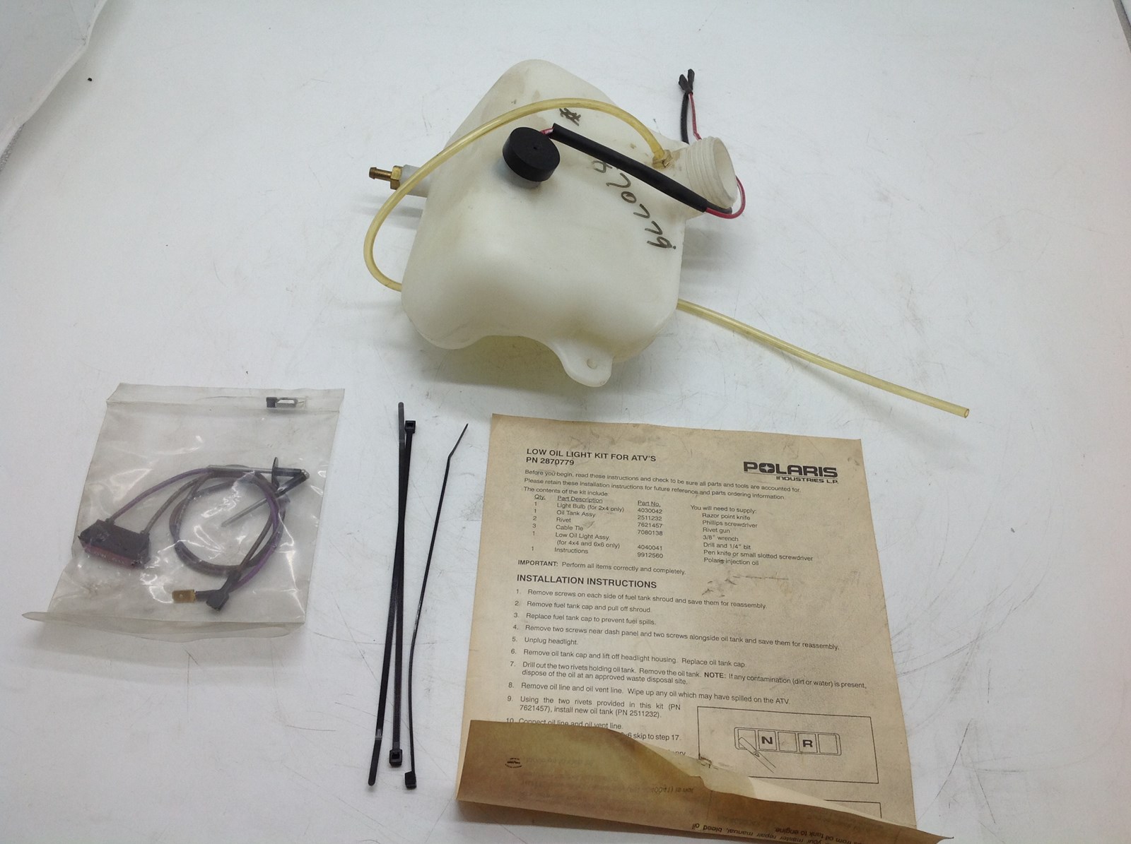 ATV Low Oil Light Kit