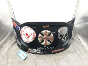 1999 Polaris PowerMadd Cobra Windshield - Black, Low