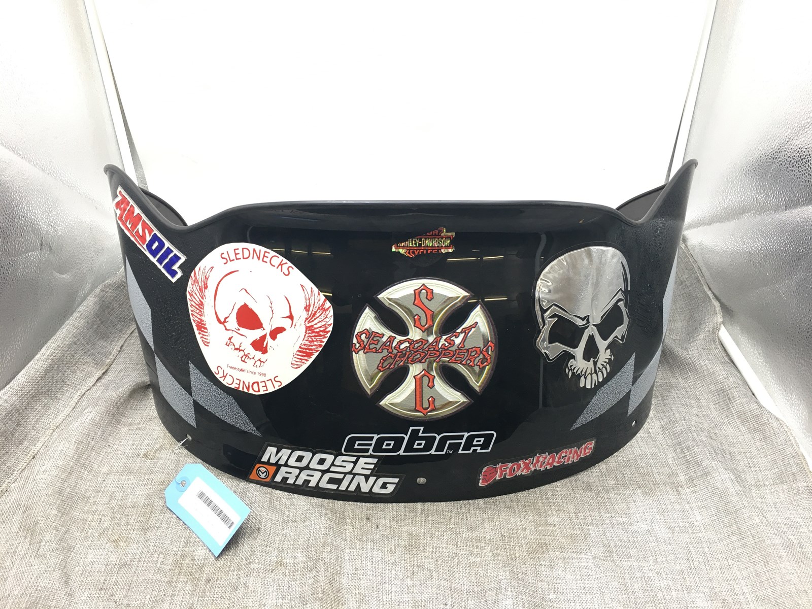 1999 Polaris PowerMadd Cobra Windshield - Black, Low