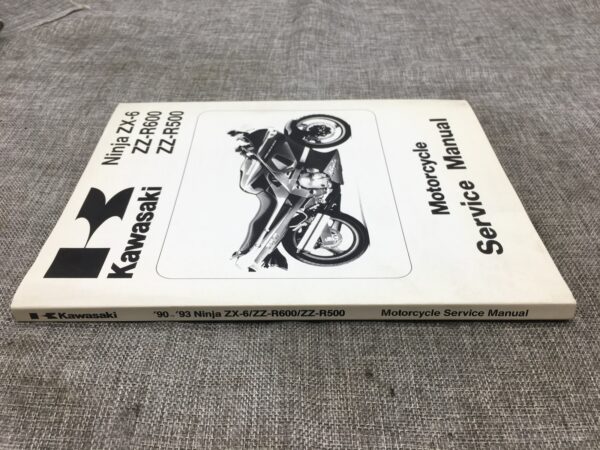 1990 Kawasaki Ninja ZX-6 ZZ-R600 ZZ-R500 Service Manual - Image 2