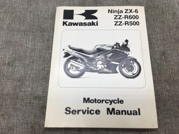 1990 Kawasaki Ninja ZX-6 ZZ-R600 ZZ-R500 Service Manual