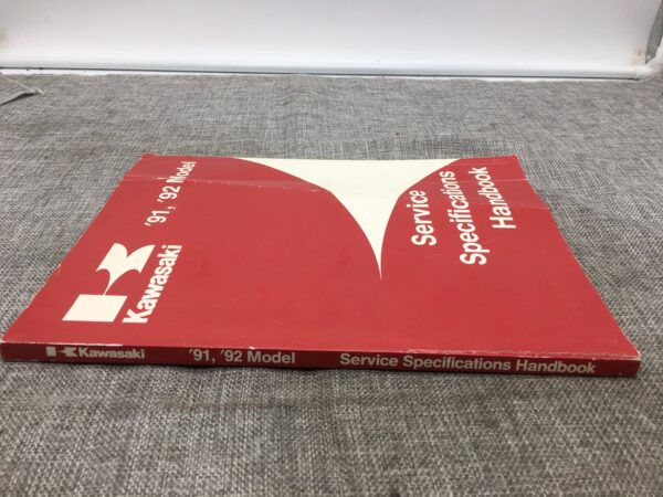 1991 Kawasaki Service Specification Manual - Image 2