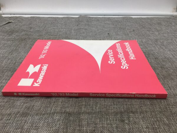1992 Kawasaki Service Specification Handbook - Image 2