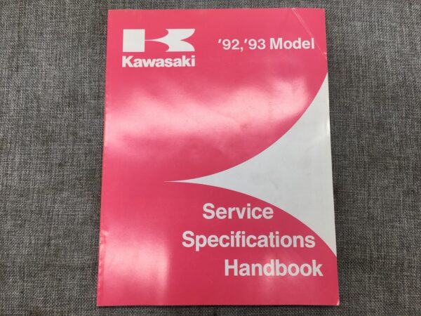 1992 Kawasaki Service Specification Handbook