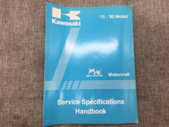1973 Kawasaki Watercraft Service Specifications Handbook
