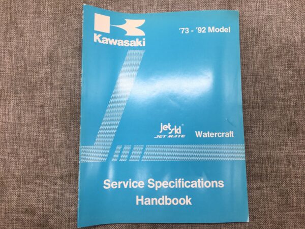 1973 Kawasaki Watercraft Service Specifications Handbook