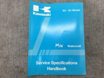 1993 Kawasaki Watercraft Service Specifications Handbook