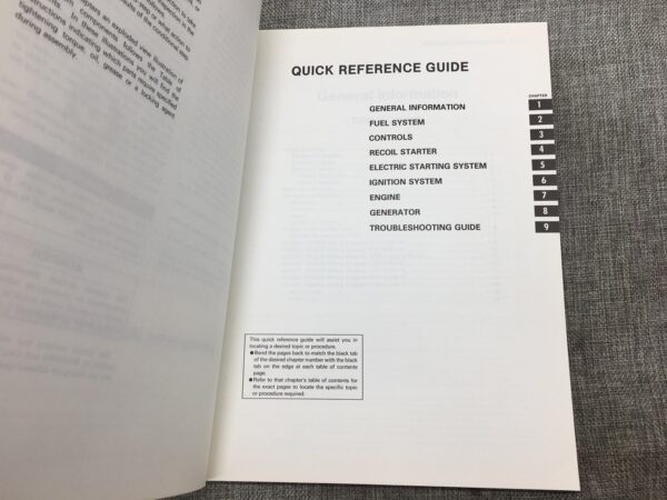 GE4000 GE4500 Portable Generator Service Manual - Image 4