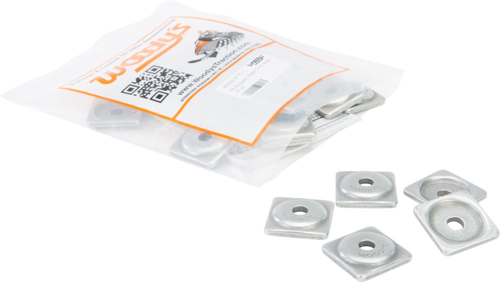 WOODYS DIGGER SUPPORT PLATES SQUARE ALUM. 5/16" 24/PK - Image 2