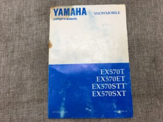 1992 Yamaha EX570 T/ET/STT/SXT Owner's Manual