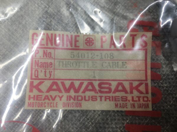 1983 Kawasaki KZ750 Throttle Control Cable - Image 3