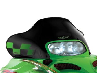 2004 Arctic Cat NEW COBRA WINDSHIELD ARCTIC CAT LOW BLACK WITH GREEN CHECKS