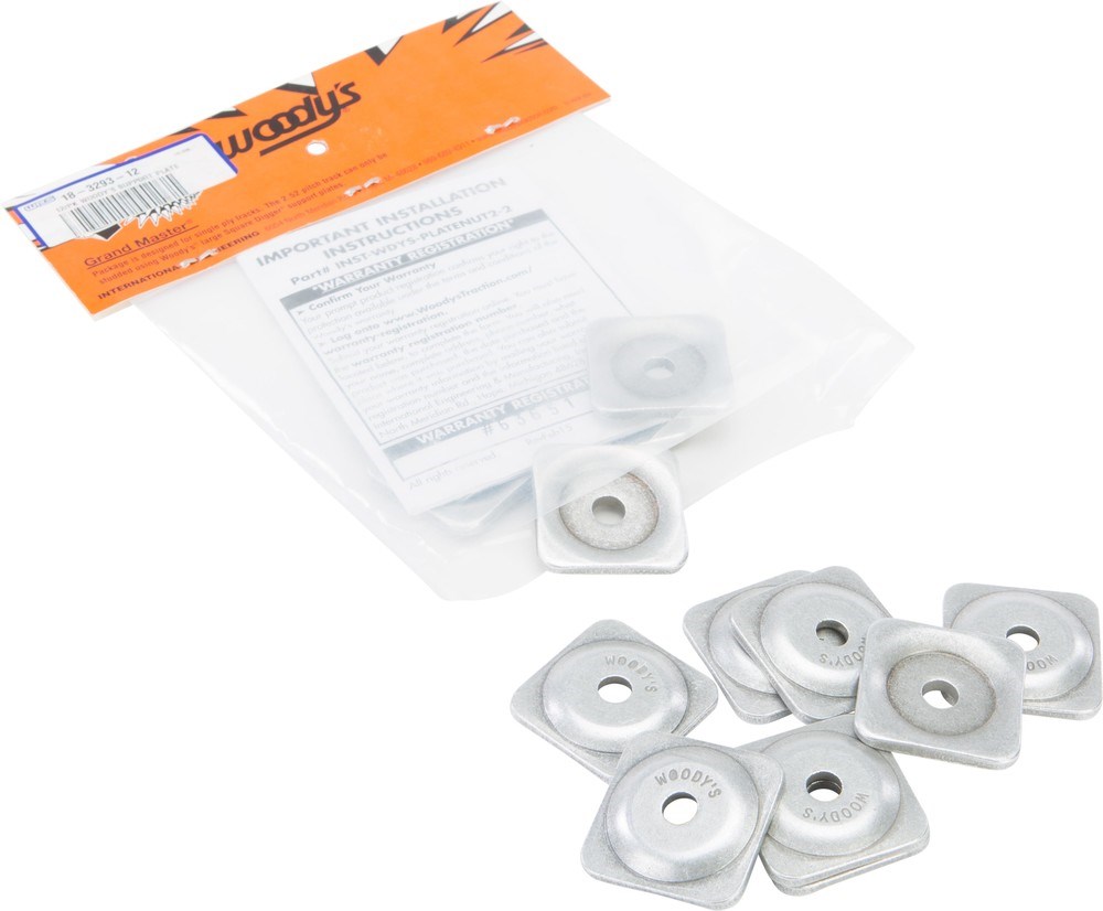 WOODYS GRAND DIGGER SUPPORT PLATES SQUARE 5/16" 12/PK - Image 2
