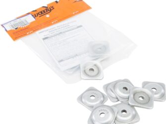 WOODYS GRAND DIGGER SUPPORT PLATES SQUARE 5/16" 12/PK