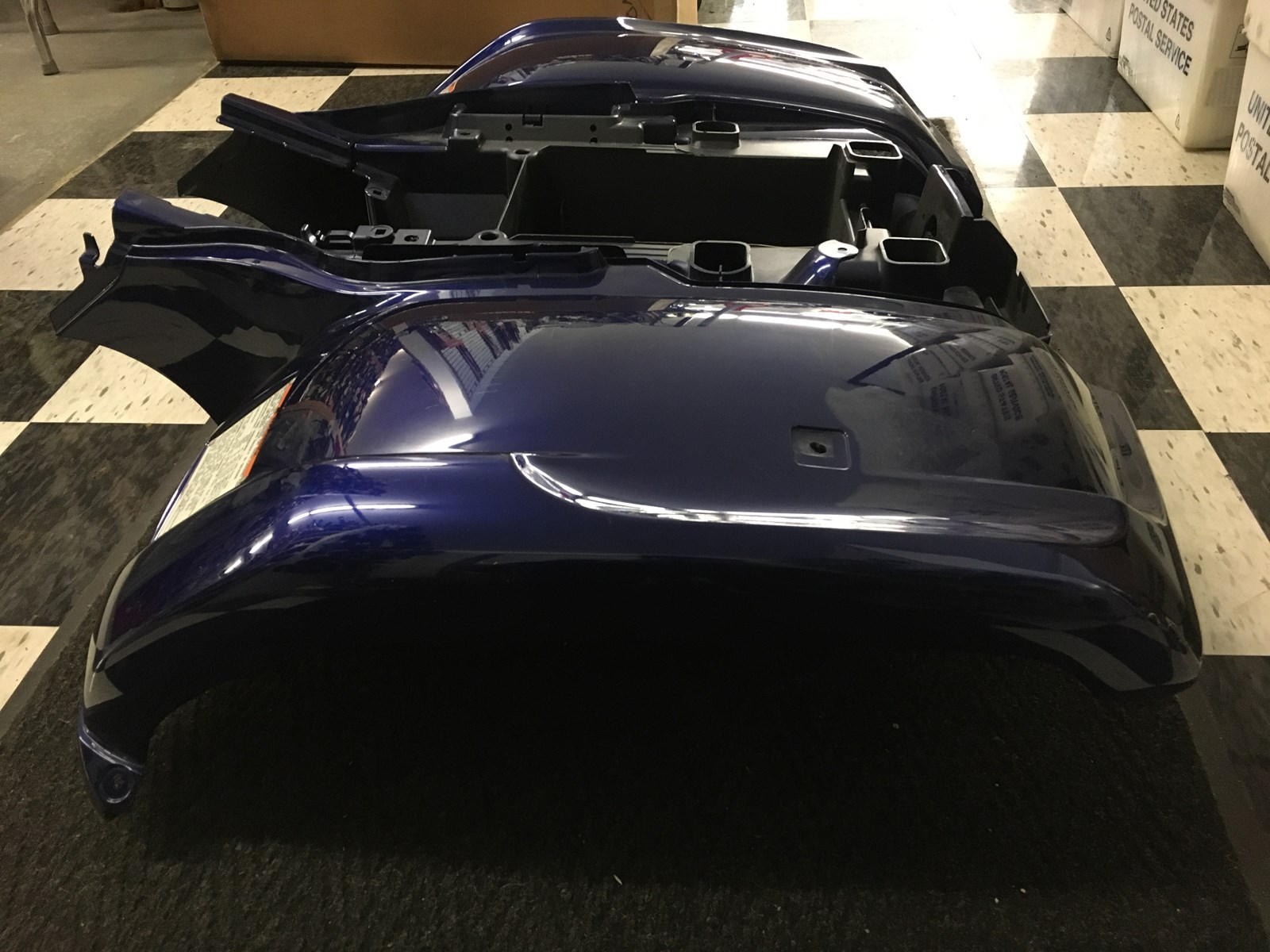 2007 Yamaha Grizzly 660 Rear Fender Guard - Blue - Image 2