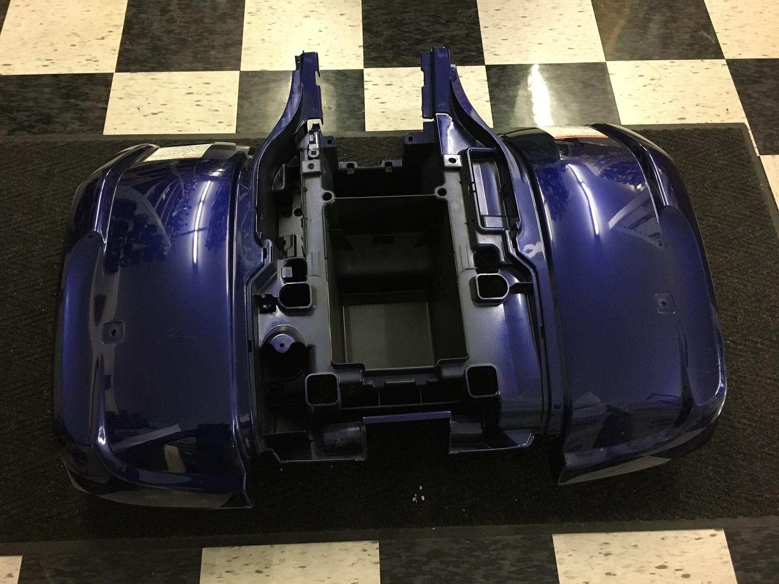 2007 Yamaha Grizzly 660 Rear Fender Guard - Blue - Image 3