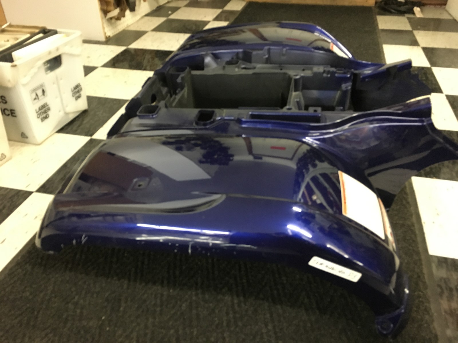 2007 Yamaha Grizzly 660 Rear Fender Guard - Blue - Image 4