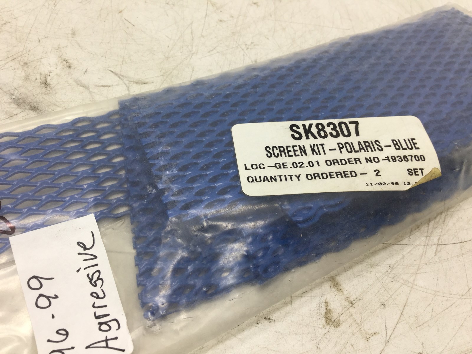 Aggressive Chassis Hood Screens Blue - Image 2