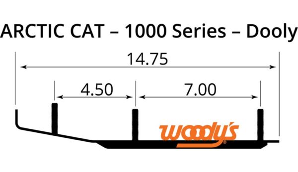 2016 Arctic Cat Woody's 6" Dooly™ Carbide Runners - Image 3