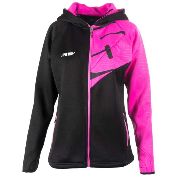509 Women's Tech Zip Hoodie Pink Xl