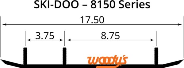 4" Woody's Carbide Runners - ESD2-8150