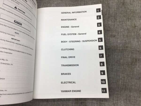 2011 Polaris Ranger Diesel Service Manual - Image 4