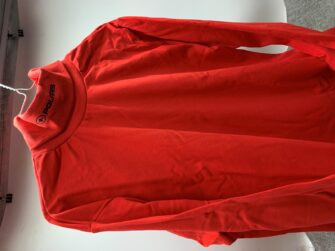 POLARIS VINTAGE TURTLE NECK RED W/BLK LOGO SM