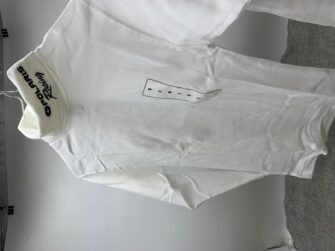 POLARIS VINTAGE TURTLE NECK WHITE W/BLK LOGO SM