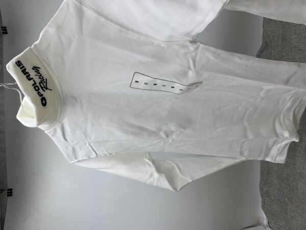 POLARIS VINTAGE TURTLE NECK WHITE W/BLK LOGO SM