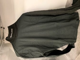 POLARIS VINTAGE TURTLE NECK BLK W/WHITE LOGO SM