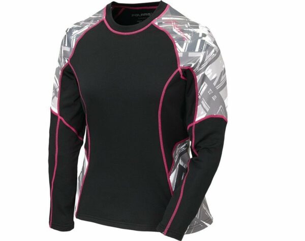 Polaris Women's Long-Sleeve Klondike Performance Base Layer with Polaris® Logo BLK 2XL