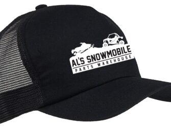 AL'S TRUCKER CAP BLACK FULL LOGO