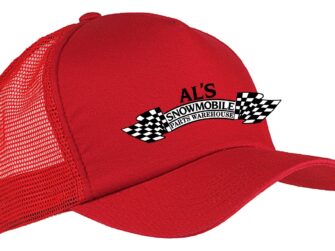 AL'S TRUCKER CAP RED RETRO LOGO