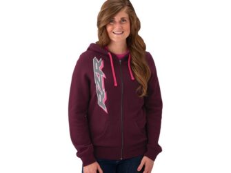 POLARIS LADIES RZR HOODIE BERRY LG